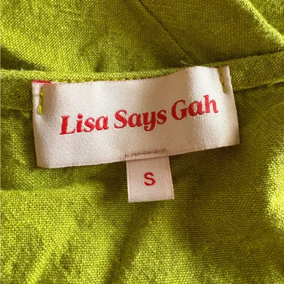 Lime Green Wrap Top - Picture 3 of 3